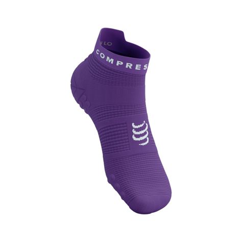 Compresport - Calcetín Pro Racing v4.0 Run Low Lila-1