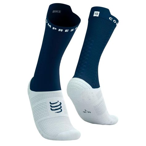 Calcetín Pro Racing Socks v4.0 Bike Blue Compressport-0