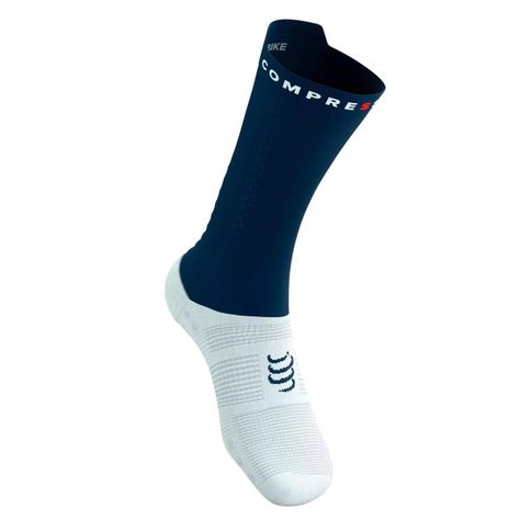 Calcetín Pro Racing Socks v4.0 Bike Blue Compressport-1