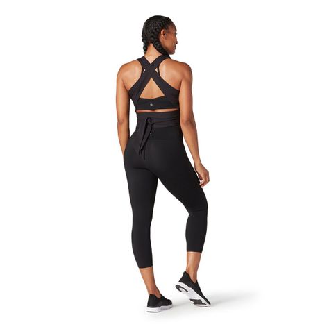 Polera Wrap Around Tank Negro Tavi-3