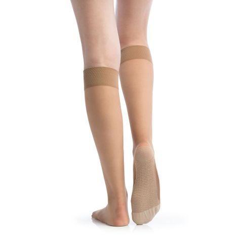 Minimedia Elasticada Con Cobre Beige Natural-0
