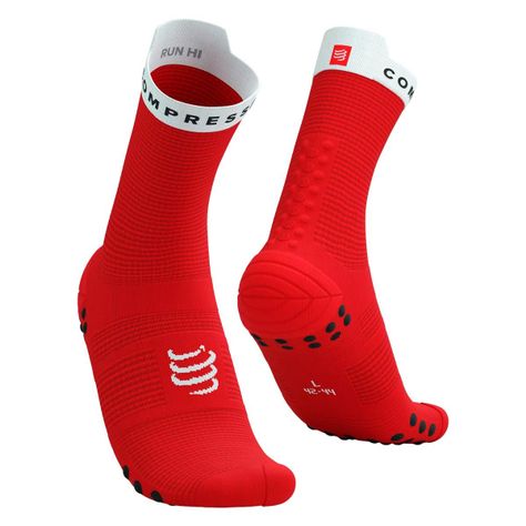 Calcetín Pro Racing v4.0 Run High Rojo Compressport-0