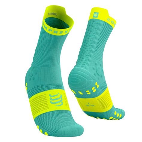 Calcetín Pro Racing v4.0 Trail Menta Compressport-0