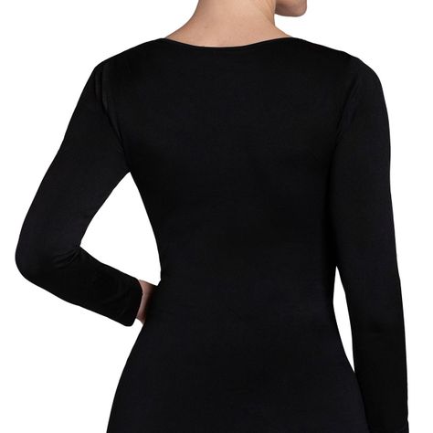 Polera Esencial Manga Larga Negro-2