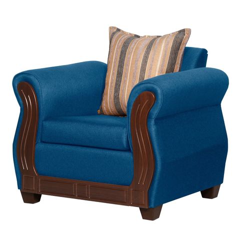 JUEGO DE LIVING ATENAS  311 AZUL LINO -4