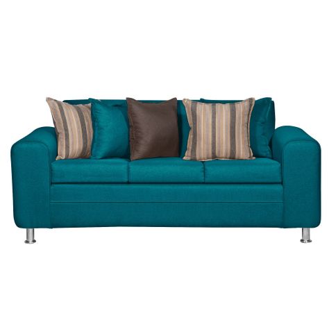 SOFA LEGEND 3 CUERPOS + 2 POUF TURQUESA-1