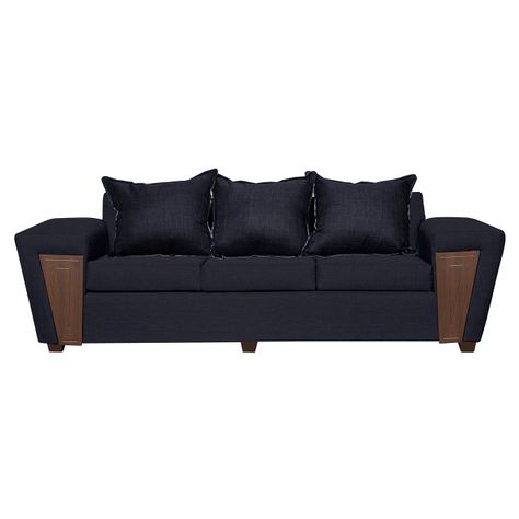 JUEGO DE LIVING 3-1-1 CRETA NEGRO LINO-1