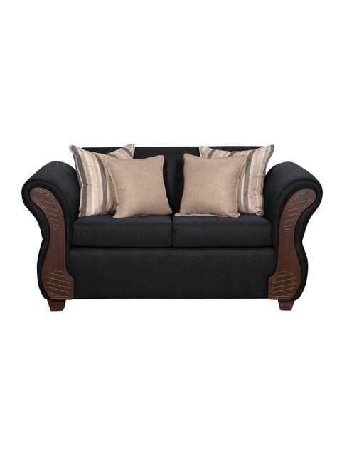Juego de Living 2-1-1 Marsella Negro-1