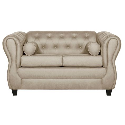 Juego de Living 2-1-1 Chesterfield Beige-1