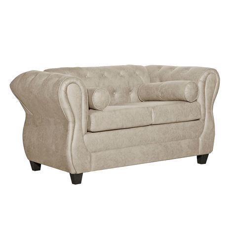 Juego de Living 2-1-1 Chesterfield Beige-2
