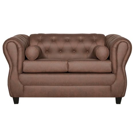 SOFÁ 2 CUERPOS CHESTERFIELD CAFÉ-0