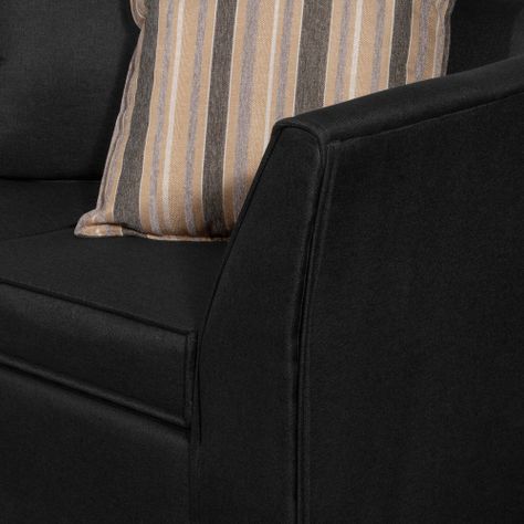 SOFA DIVEAN 3 CUERPOS NEGRO LINO-5