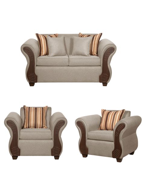 Juego de Living 2-1-1 Marsella Beige-0