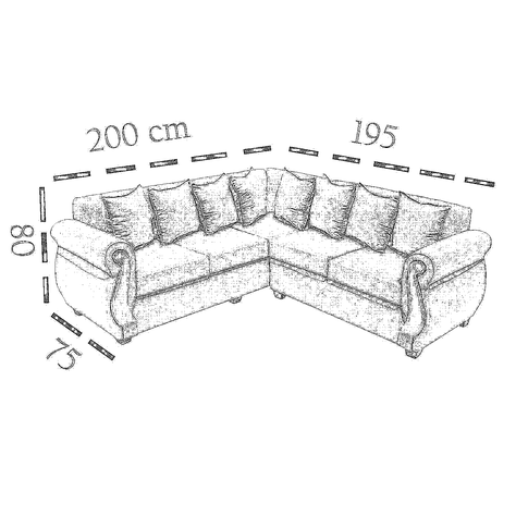 Seccional 5 cuerpos Begoña beige-4