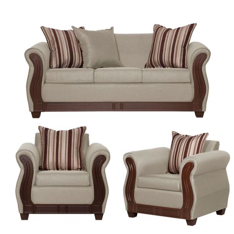 JUEGO DE LIVING ATENAS  311 BEIGE LINO -0