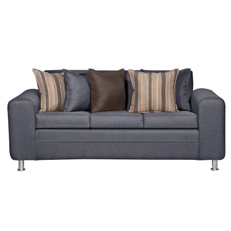 SOFA LEGEND 3 CUERPOS + 2 POUF GRIS-2