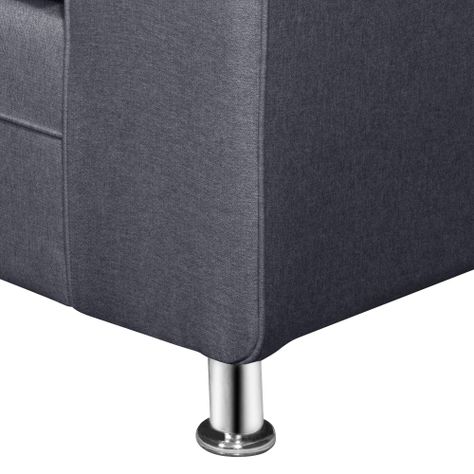 SOFA LEGEND 3 CUERPOS + 2 POUF GRIS-5