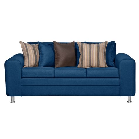 SOFA LEGEND 3 CUERPOS + 2 POUF AZUL-1