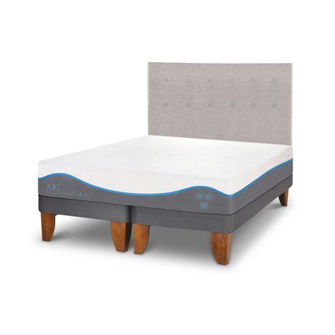 CAMA EUROPEA ALASKA 2 PLAZAS + RESPALDO TIGRIS-1