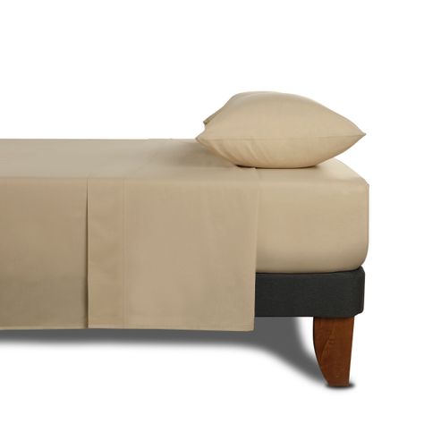 SET SABANAS LISAS 180H TAUPE SGL-1