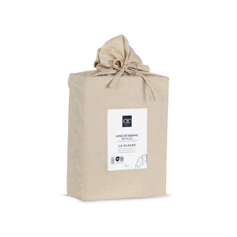 SET SABANAS LISAS 180H TAUPE SGL-6