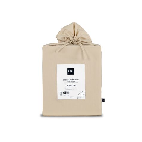 SET SABANAS LISAS 180H TAUPE SGL-7