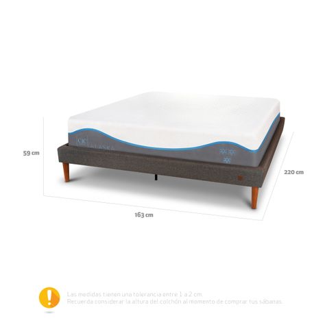 CAMA EUROPEA CURVE ALASKA 2 PLAZAS-2