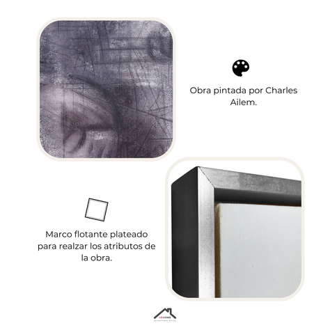 Cuadro XL Oleo sobre Tela con Marco 120x180 | UKHOME-5