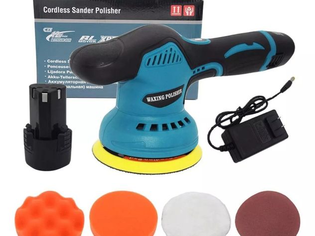 Pulidor Inalambrico 2 Baterias 12v De Auto Con Accesorios-1