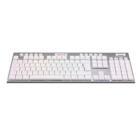 Teclado Mecánico Redragon K618W-RGB-SP Horus FS WiFi SP - Blanco-3