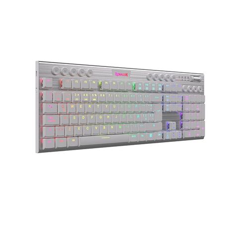 Teclado Mecánico Redragon K618W-RGB-SP Horus FS WiFi SP - Blanco-4
