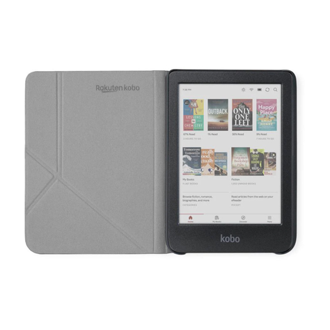 Funda Protectora SleepCover para Kobo Clara BW/Colour Rosado-2