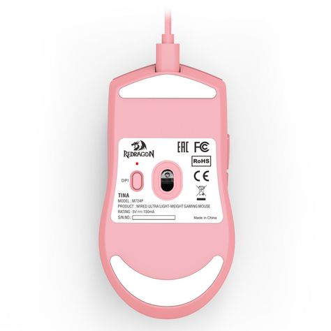 Mouse Gamer Redragon King M724P - Rosado-7