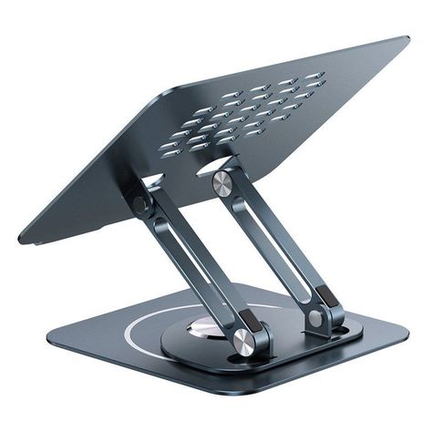 Soporte Notebook Baseus Plegable Giratorio 360 Aluminio - Gris-1