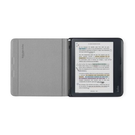 Funda Protectora Notebook SleepCover para Kobo Libra Colour - Negro-1