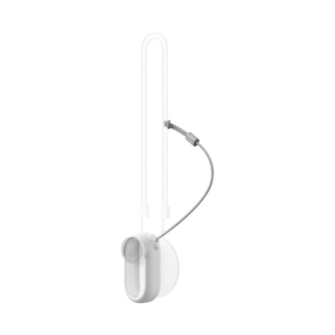 Cable de Seguridad con Imán Colgante para Insta360 GO 3 y GO 3S - Blanco-0