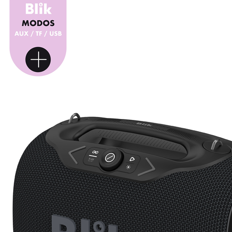 Parlante Bluetooth Blik Partybass120 - Negro-3