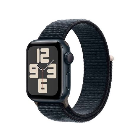 Apple Watch SE 2.ª Gen (GPS) Caja Midnight aluminio 40mm con correa sport Loop Midnight - Ajustable-0