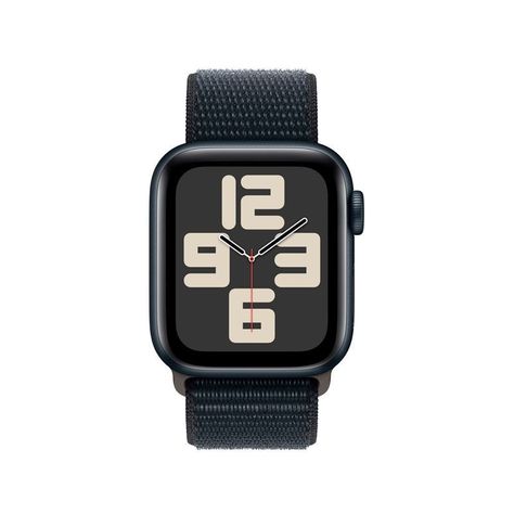 Apple Watch SE 2.ª Gen (GPS) Caja Midnight aluminio 40mm con correa sport Loop Midnight - Ajustable-1