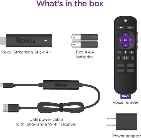 Roku Streaming Stick 4K (2021) 4K/HDR/ Dolby Vision-5