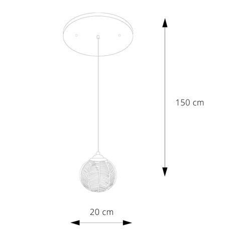 LÁMPARA COLGANTE LED STUDIO LOTO SIN AMPOLLETA E27-3