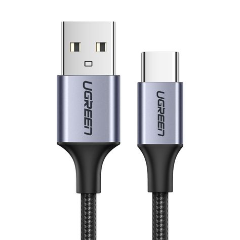 UGREEN Cable USB-C a USB 2.0 A trenzado 1m Blanco-0