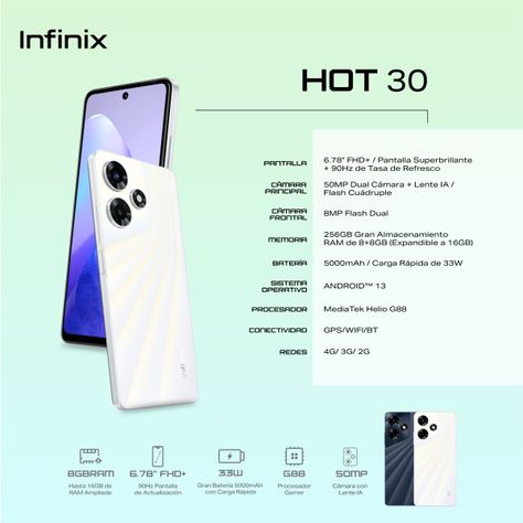 Infinix Hot 30 4G Sonic White 8GB RAM 256GB ROM-5