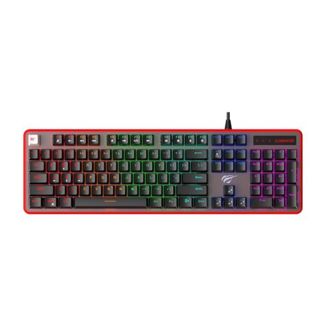 Havit Teclado Gamer Rojo-1