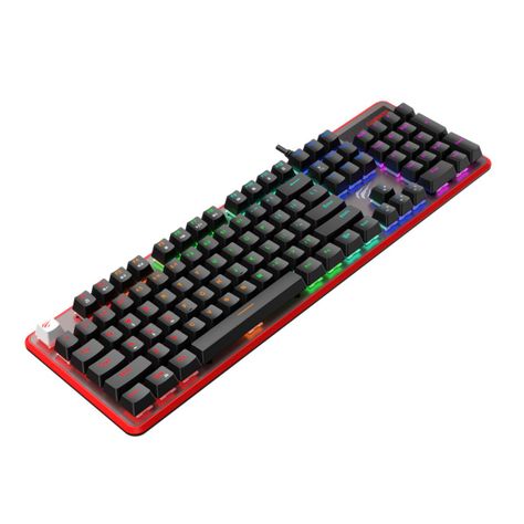 Havit Teclado Gamer Rojo-5