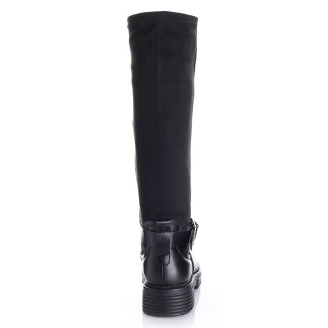 Bota Mujer Negro Via Uno 12531323-1
