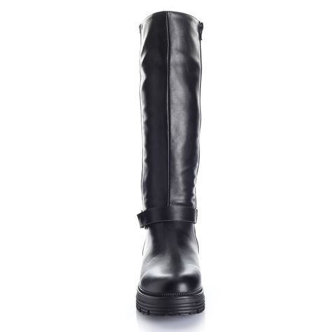 Bota Mujer Negro Via Uno 12531323-2