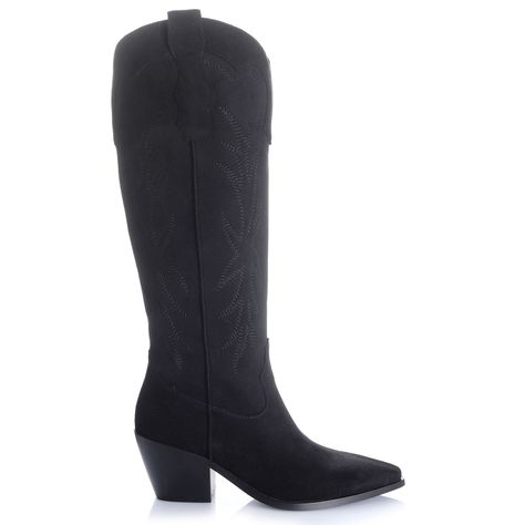 Bota Mujer Negro Via Uno 12512315-0