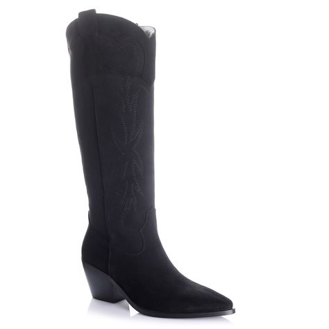 Bota Mujer Negro Via Uno 12512315-3
