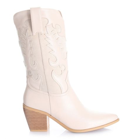 Bota Mujer Beige Via Uno 12512302-0